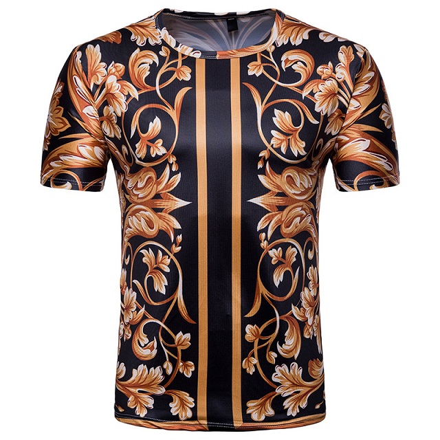 High Quality Vintage Barocco Print T-Shirts Luxury Men's Clothing Summer Short-Sleeved 3D Print Tees Casual Round Neck Plus Size T-Shirts, White
High Quality Vintage Barocco Print T-Shirts Luxury Men's Clothing Summer Short-Sleeved 3D Print Tees Casual Round Neck Plus Size T-Shirts, White