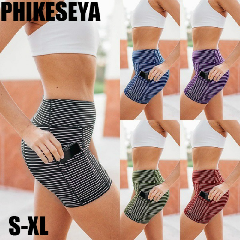 Women's High Waist Sports Short Digital stripe Workout Running Fitness Leggings Yoga Shorts Gym Yoga Leggings With Side Pocket, Blue
Women's High Waist Sports Short Digital stripe Workout Running Fitness Leggings Yoga Shorts Gym Yoga Leggings With Side Pocket, Blue