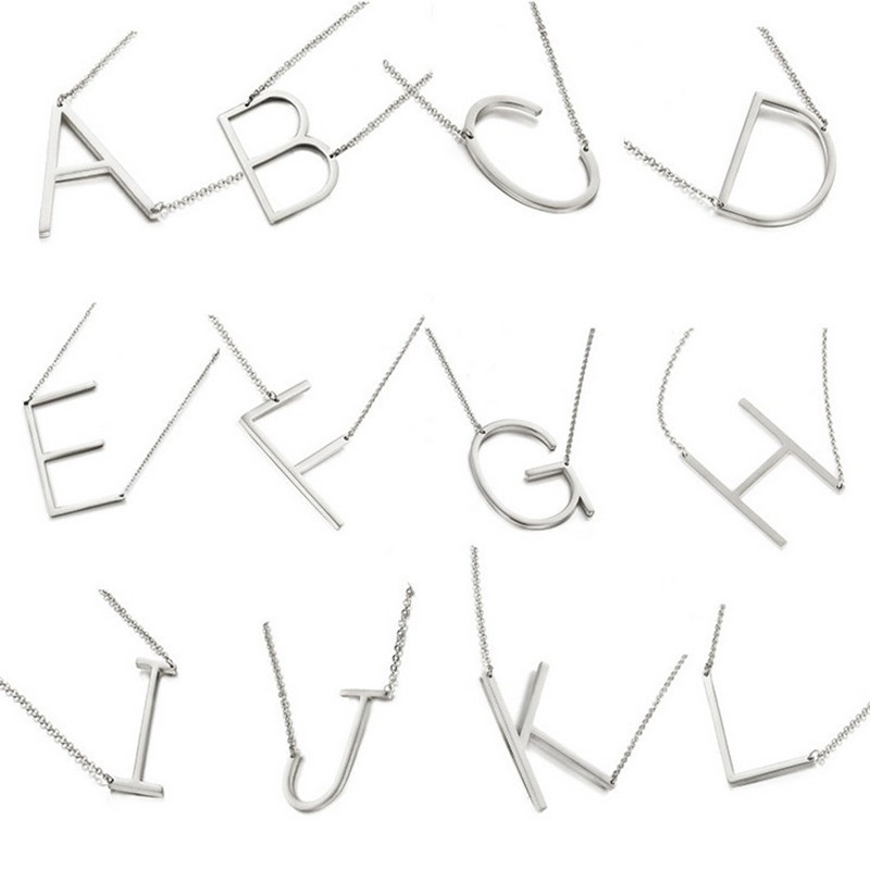 New 26 initial letter Necklace For Women Gold Silver Rose Gold Personalized Alphabet Pendant chains Fashion Jewelry in Bulk 
New 26 initial letter Necklace For Women Gold Silver Rose Gold Personalized Alphabet Pendant chains Fashion Jewelry in Bulk
