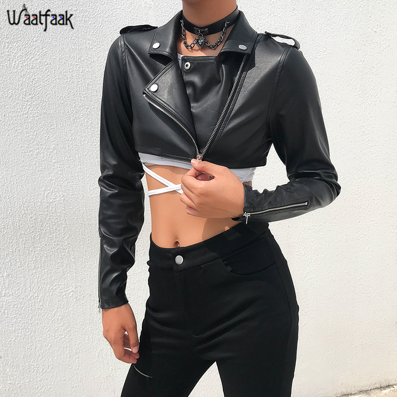 Waatfaak Fur Leather Crop Jacket Women Zipper Up Button Bomber Backet Feminina Black Long Sleeve Autumn Spring Harajuku Coat
Waatfaak Fur Leather Crop Jacket Women Zipper Up Button Bomber Backet Feminina Black Long Sleeve Autumn Spring Harajuku Coat