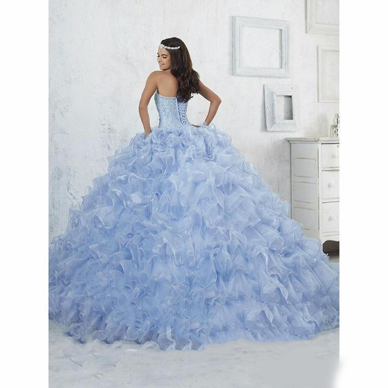 Sweet 16 Dress for 15 years Ball Gown Quinceanera Dress 2020 Luxury Appliques Beaded Flowers Debutante Gown Vestidos de 15 anos