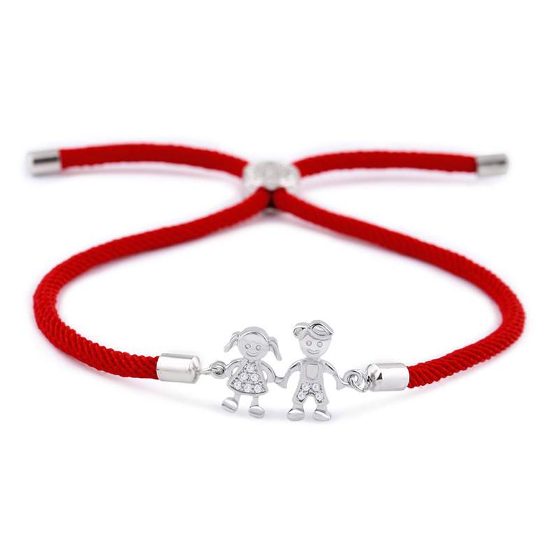 Korean Style Fashion Simple Cool Double Zircon Red Rope Bracelet Fashion All-match New Style Female Bracelet Accessories Brb05
Korean Style Fashion Simple Cool Double Zircon Red Rope Bracelet Fashion All-match New Style Female Bracelet Accessories Brb05