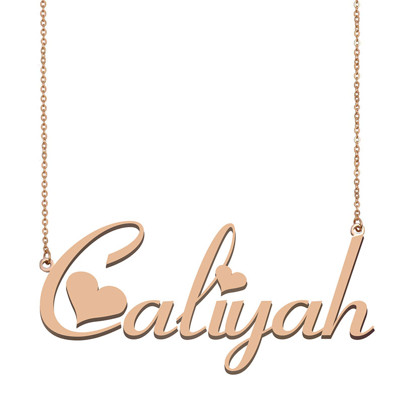 Caliyah Name Necklace Pendant for Women Girls Birthday Gift Custom Nameplate Kids Best Friends Jewelry 18k Gold Plated Stainless Steel, Silver
Caliyah Name Necklace Pendant for Women Girls Birthday Gift Custom Nameplate Kids Best Friends Jewelry 18k Gold Plated Stainless Steel, Silver