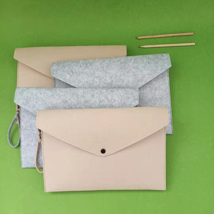 

Felt File Folder Documents Envelope Office Briefcase Document Bag Paper Portfolio Case Letter Envelope A4 Folders Filing Supplies GGA3122-2