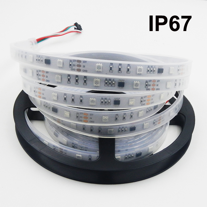 12V LED Strips SMD 5050 2835 IP20 IP65 IP67 flex Lights Strip 14lm/W 300leds Fexible RGB
