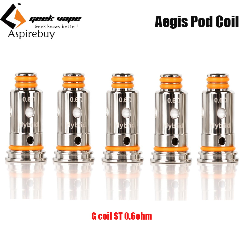 GeekVape Coil G Coil Mesh 0.6ohm/G ST 1.2ohm Replacement Aegis Coil Head 5pcs/Pack fit Geekvape Aegis Geekvape Wenax Authentic
GeekVape Coil G Coil Mesh 0.6ohm/G ST 1.2ohm Replacement Aegis Coil Head 5pcs/Pack fit Geekvape Aegis Geekvape Wenax Authentic