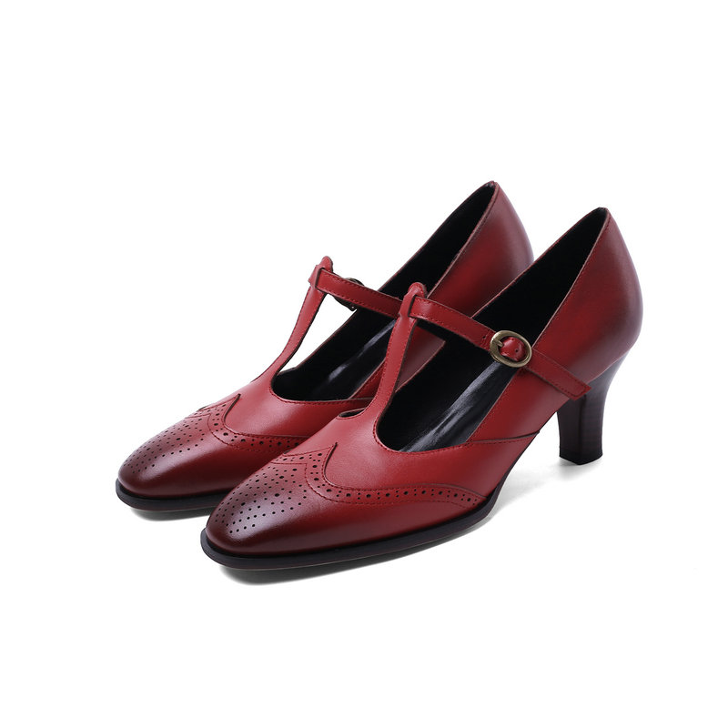 cow leather Women Pumps Spring summer t-strap High Heeled Shoes Woman square Toe Sexy Female Pumps, Black
cow leather Women Pumps Spring summer t-strap High Heeled Shoes Woman square Toe Sexy Female Pumps, Black