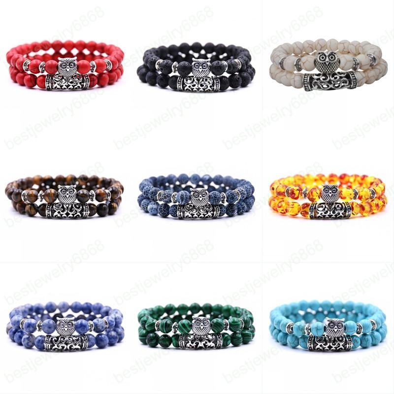 High Quality Fashion Classic Natural Stone Animal Owl Yoga Bracelet 2 Pieces/Set For Women Men Cool Bangle Bracelet Charm Jewelry
High Quality Fashion Classic Natural Stone Animal Owl Yoga Bracelet 2 Pieces/Set For Women Men Cool Bangle Bracelet Charm Jewelry