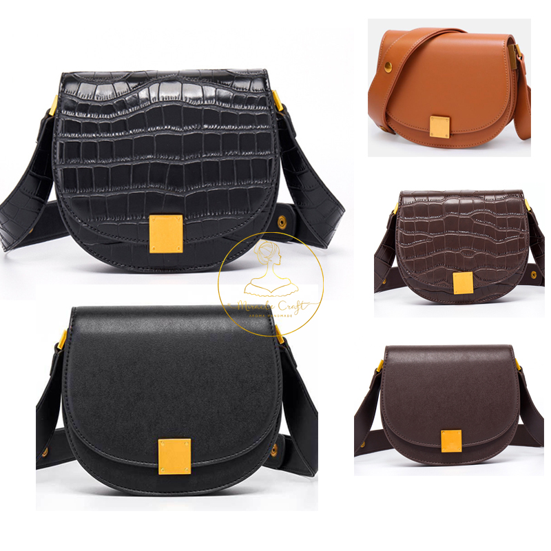 2020 New Lady Vintage Saddle Bags Wide Strap Alligator Pattern Shoulder Bag Fashion Crossbody Bag for Girls, Black
2020 New Lady Vintage Saddle Bags Wide Strap Alligator Pattern Shoulder Bag Fashion Crossbody Bag for Girls, Black