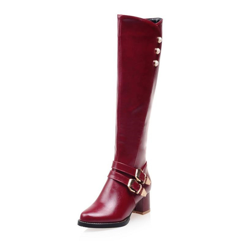 NEW Winter Women Shoes Long Knee-High Boots Round Toe Big Size Med Square Heels Zipper Buckle Short Plush Warm Inside Fashion, Black
NEW Winter Women Shoes Long Knee-High Boots Round Toe Big Size Med Square Heels Zipper Buckle Short Plush Warm Inside Fashion, Black