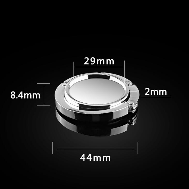 Portable Silver Handbag Hook Purse Hanger Bag Holder Foldable Hanger Tote Bag Holder Blank Home Clothing Accessories LX1408