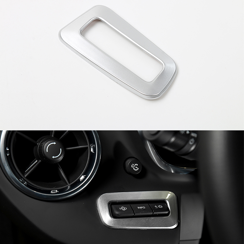 ABS Head Up Display Button Ring Decoration For Chevrolet Camaro 2017 High Quality Car Interior Accessories
