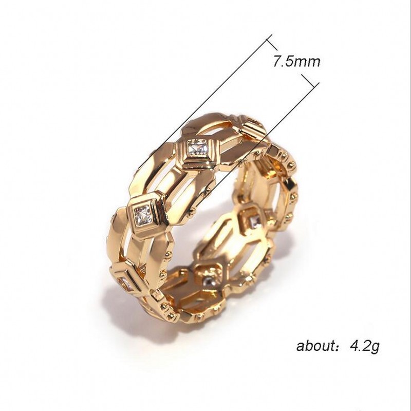 Modern Fashion Sterg Sier Rose Gold Filled Party Ring