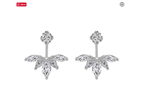 Ear Jacket Earrings… - image