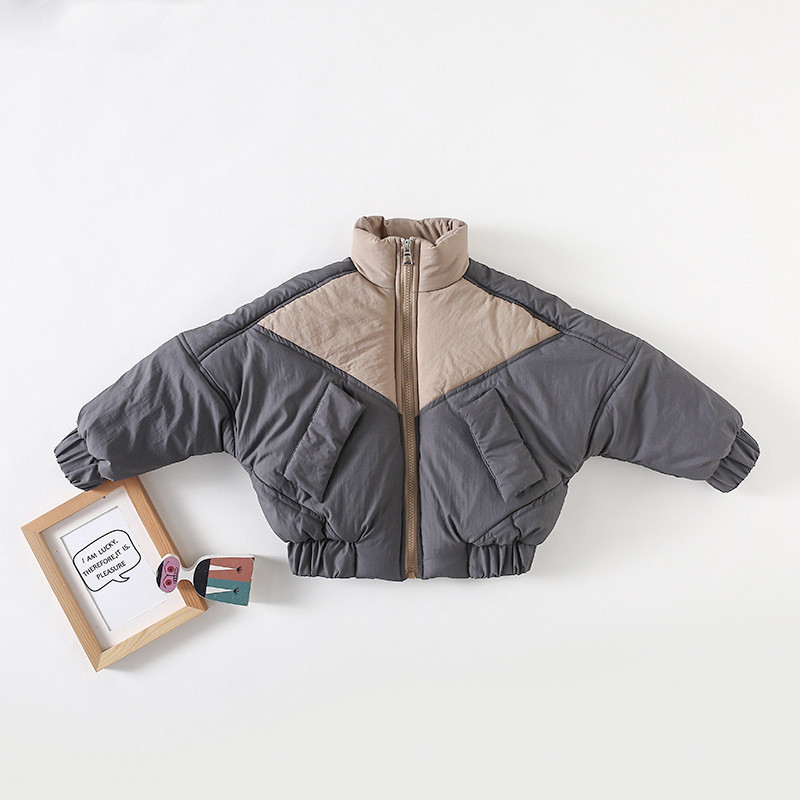 Gray Cotton Baby Boys Girls Coat Thicken Patchwork Sleeve Infant Outwear Letter Embroidery Back Kids Jackets Tops
Gray Cotton Baby Boys Girls Coat Thicken Patchwork Sleeve Infant Outwear Letter Embroidery Back Kids Jackets Tops