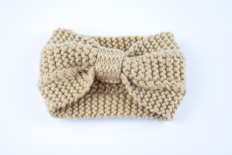 1 PC Women Lady Crochet Bow Knot Turban Knitted Head Wrap Hairband Winter Ear Warmer Headband Hair Band Accessories