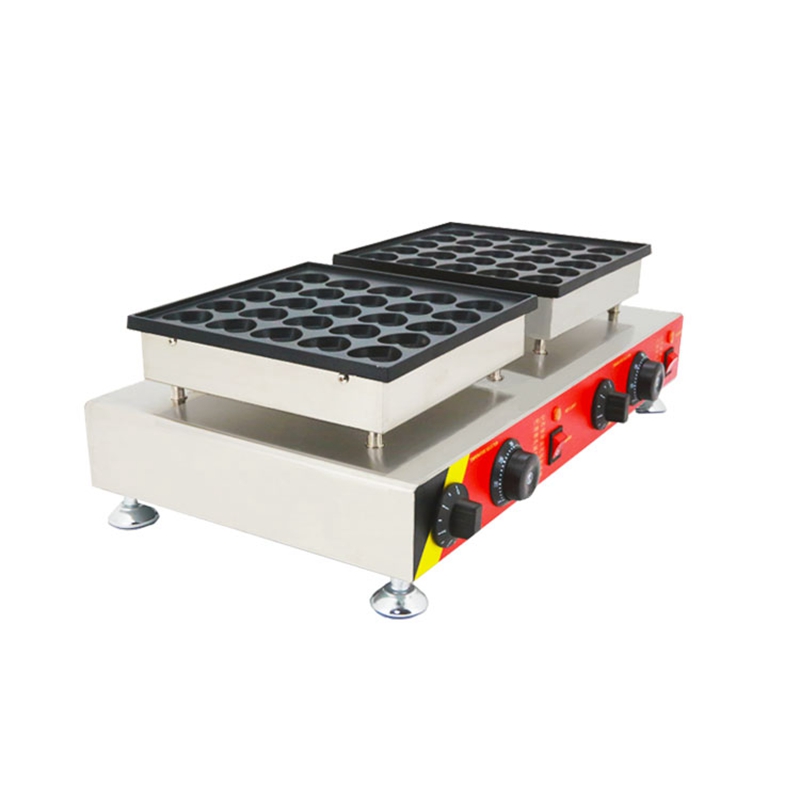 commercial use electric Dutch poffertjes maker machine 110v 220v mini heart pancake waffle iron baker pan making grill