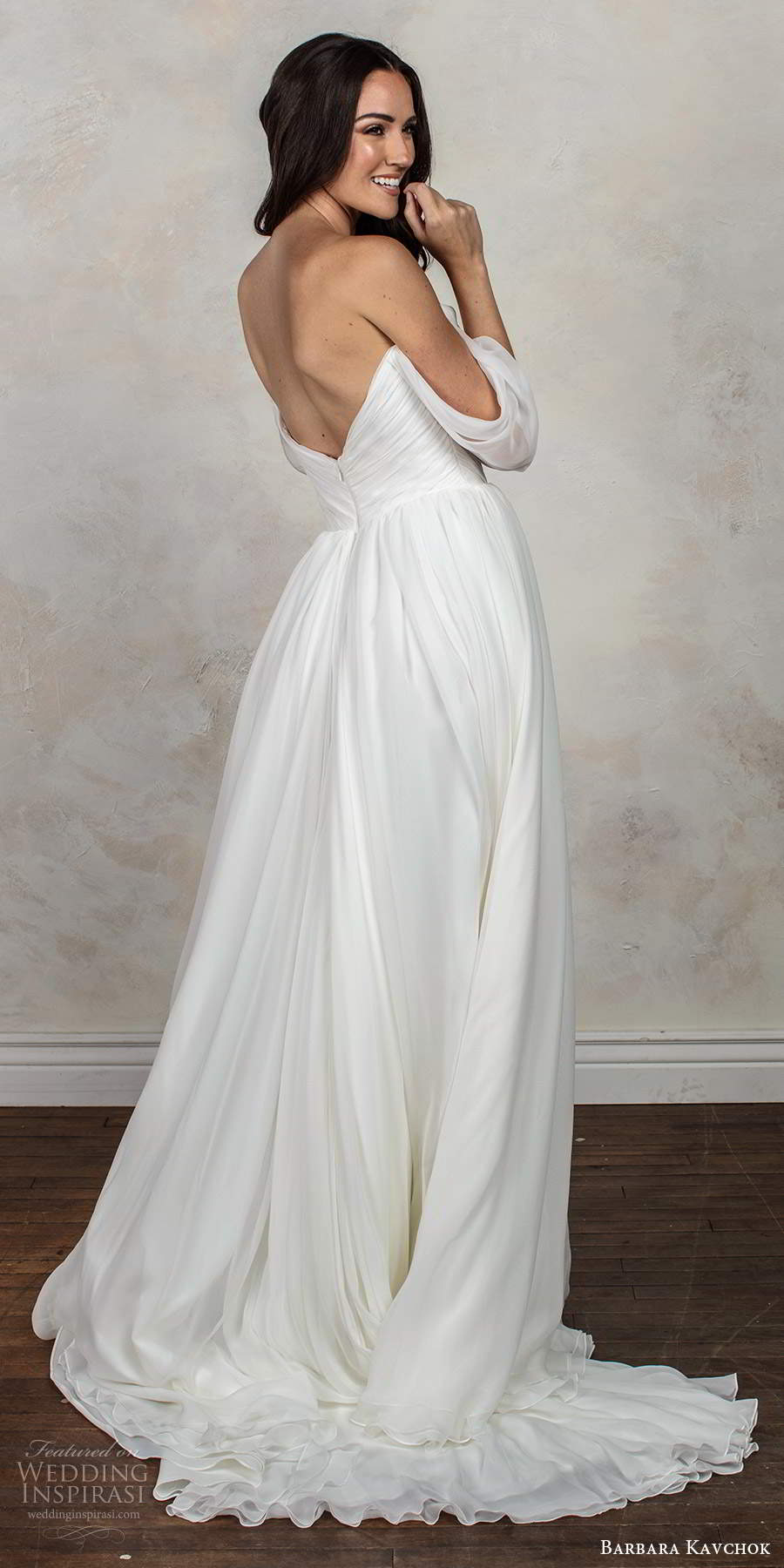 new wedding dresses sexy off shoulder short sleeve bridal gowns 3d floral appliques backless wedding dress robes de marie