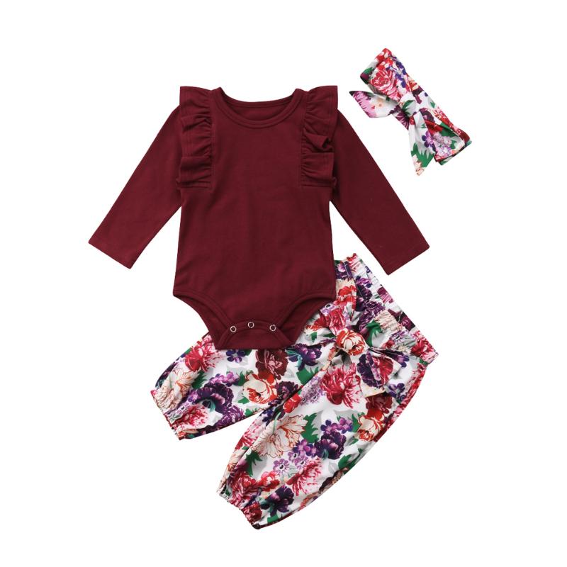 Pudcoco Newborn Baby Girl Clothes Ruffles Long sleeve Romper Tops Floral Pants Headband Outfits Autumn Set Clothes 0-18M, As pic
Pudcoco Newborn Baby Girl Clothes Ruffles Long sleeve Romper Tops Floral Pants Headband Outfits Autumn Set Clothes 0-18M, As pic