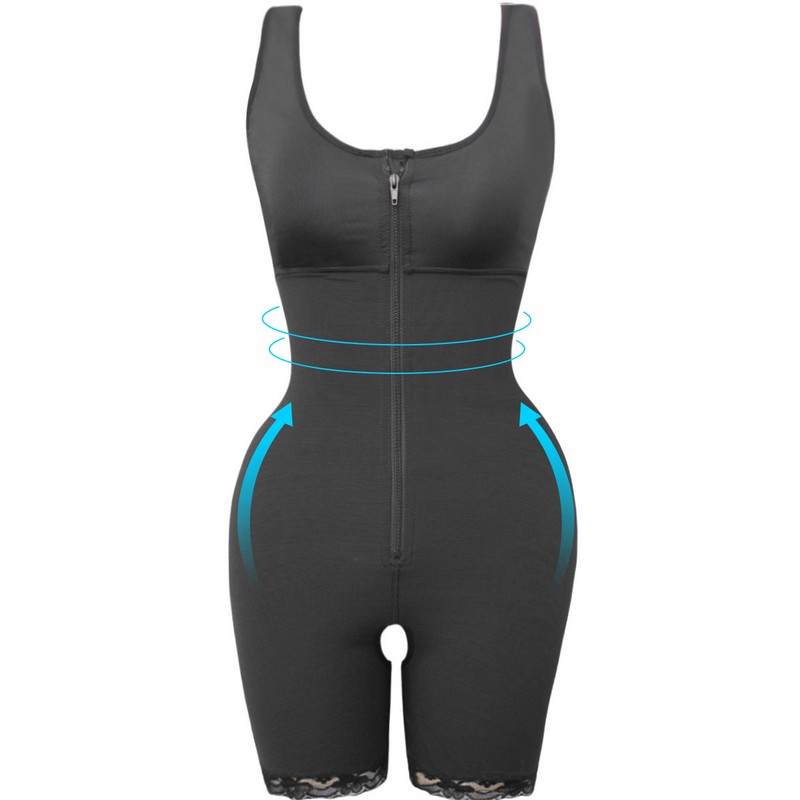 Fajas Colombianas Reductora Women's Shapers Overbust High Compression Full Bodyshapers Tummy Control Postpartum Recovery Slimming Body Shaper S-6