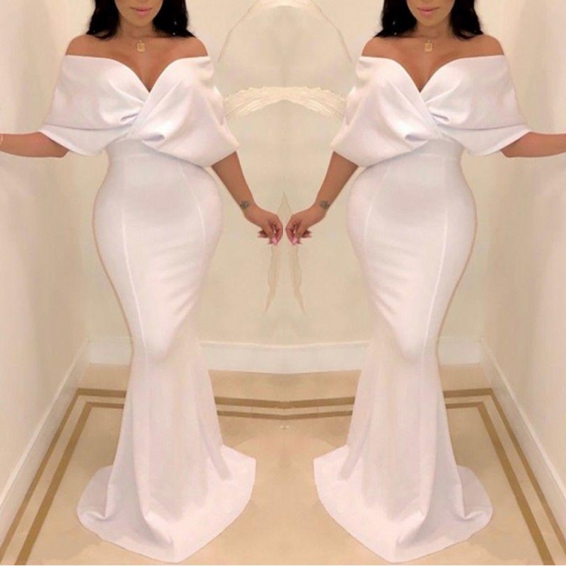 2020 Sexy White Dubai Off the Shoulder Evening Dresses Mermaid Cape Sleeve Floor Length Formal Occasion Prom Party Dresses Custom made, Lavender
2020 Sexy White Dubai Off the Shoulder Evening Dresses Mermaid Cape Sleeve Floor Length Formal Occasion Prom Party Dresses Custom made, Lavender