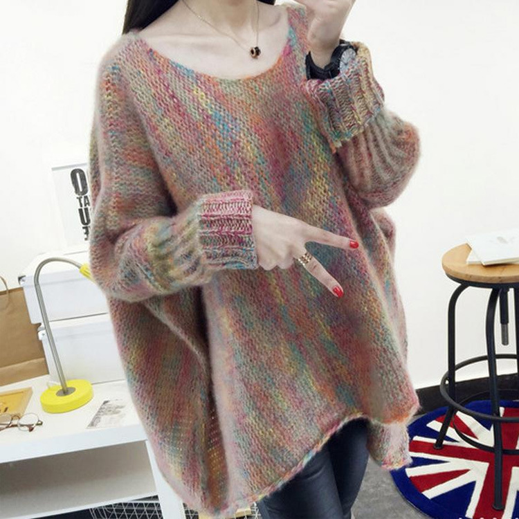 Max weight 80kg plus size New Arrival Thick Winter Knitted Women Sweater Mid Long Colorful Batwing Pullovers korean, Pink
Max weight 80kg plus size New Arrival Thick Winter Knitted Women Sweater Mid Long Colorful Batwing Pullovers korean, Pink