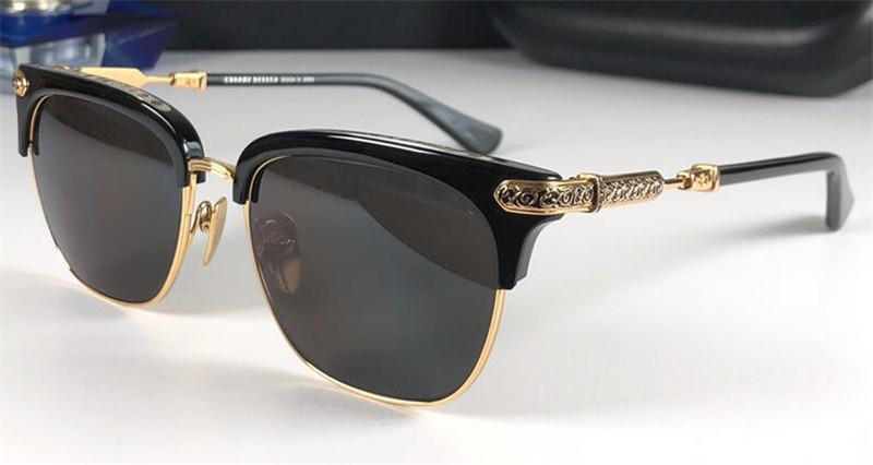 New popular retro men sunglasses VERT punk style designer retro square frame with leather box coating reflective anti-UV lens top quality