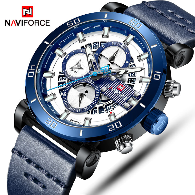 NAVIFORCE Mens Sports Watches Men Top Brand Luxury Leather Quartz Automatic Date Clock Male Army Military Waterproof Wrist Watch LY191213, Gold yellow
NAVIFORCE Mens Sports Watches Men Top Brand Luxury Leather Quartz Automatic Date Clock Male Army Military Waterproof Wrist Watch LY191213, Gold yellow
