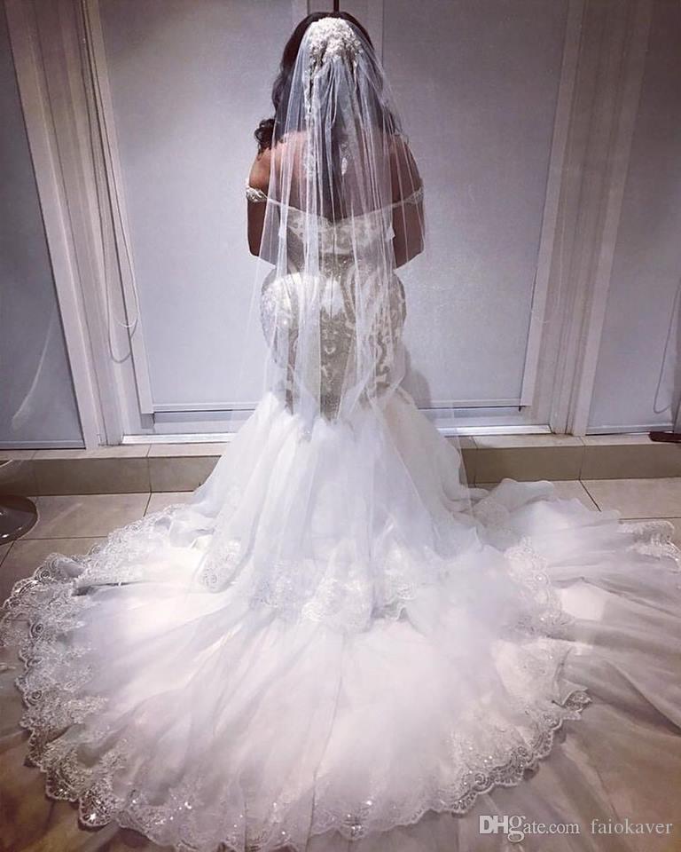 plus size wedding dresses off shoulder gold mermaid wedding dress lace appliqued beads backless custom country bridal gowns custom