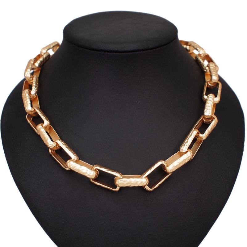 Chains Punk Metal Chain Choker Necklaces For Women Gold Color Alloy Maxi Bib Statement Collar Party Fashion Jewelry UKMOC
Chains Punk Metal Chain Choker Necklaces For Women Gold Color Alloy Maxi Bib Statement Collar Party Fashion Jewelry UKMOC