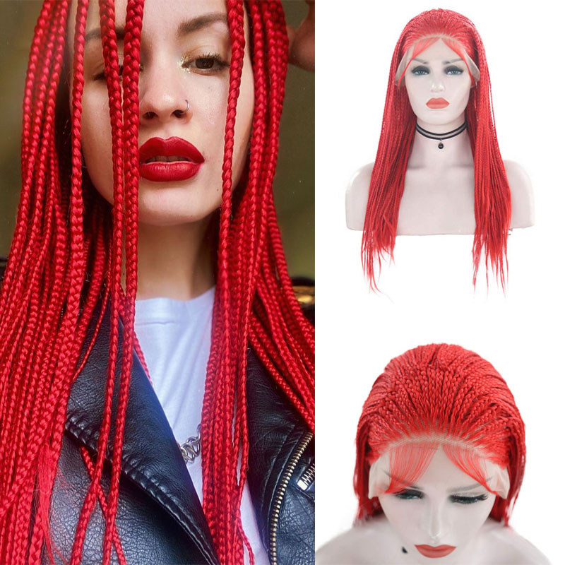 Charisma Short Wigs Box Micro Braiding Pink Wig For Black Women Synthetic Lace Front Wigs With Baby Hair Heat Resistant Hair, As pic
Charisma Short Wigs Box Micro Braiding Pink Wig For Black Women Synthetic Lace Front Wigs With Baby Hair Heat Resistant Hair, As pic
