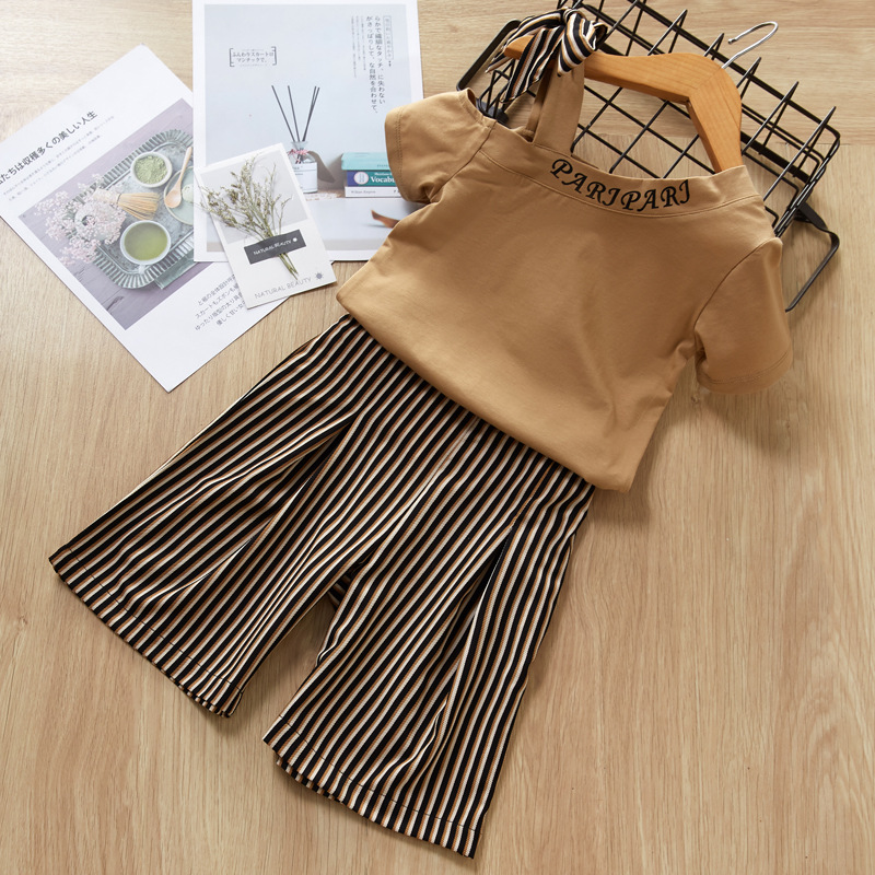 Toddler Girls Summer Clothes Short Sleeve T-Shirt+Striped Pants Kids Girls 2 Piece Set Fashion Cotton New Children Clothes, As pic
Toddler Girls Summer Clothes Short Sleeve T-Shirt+Striped Pants Kids Girls 2 Piece Set Fashion Cotton New Children Clothes, As pic
