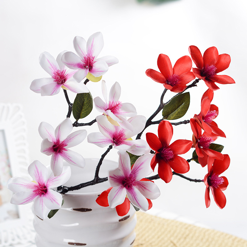 7 head single-branch high-grade flower multi-hand feel simulation home wedding holiday flower simulation, Red
7 head single-branch high-grade flower multi-hand feel simulation home wedding holiday flower simulation, Red