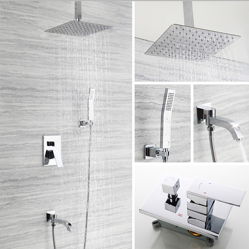 stainless steel conceal in wall shower faucet mixer hot cold valve with embeded box ultra thin square rain shower head set
stainless steel conceal in wall shower faucet mixer hot cold valve with embeded box ultra thin square rain shower head set