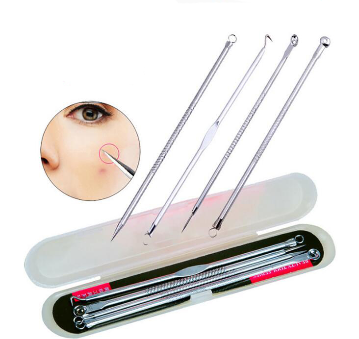 Rose Gold 4pcs/set Blackhead Remover Comedone Acne Pimple Belmish Extractor Vacuum Blackhead Spoon for Face Skin Care Tool
Rose Gold 4pcs/set Blackhead Remover Comedone Acne Pimple Belmish Extractor Vacuum Blackhead Spoon for Face Skin Care Tool