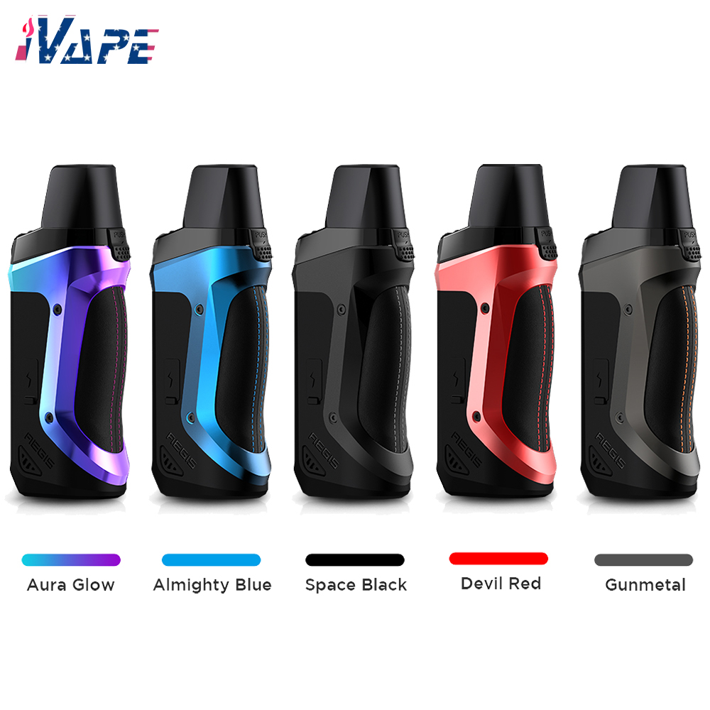 

Geekvape Aegis Boost Pod Mod Kit 1500mAh 40W with 3.7ml Pod Cartridge 0.4ohm 0.6ohm for DTL & MTL Vaping IP67 Waterproof, Message for colors