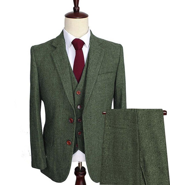 Men's Wool Tweed Suits 3 Pieces Formal Lapel Notch Herringbone Tuxedos Blazer Slim Fit Winter Wedding Groom (Blazer+Vest+Pants, As picture color
Men's Wool Tweed Suits 3 Pieces Formal Lapel Notch Herringbone Tuxedos Blazer Slim Fit Winter Wedding Groom (Blazer+Vest+Pants, As picture color