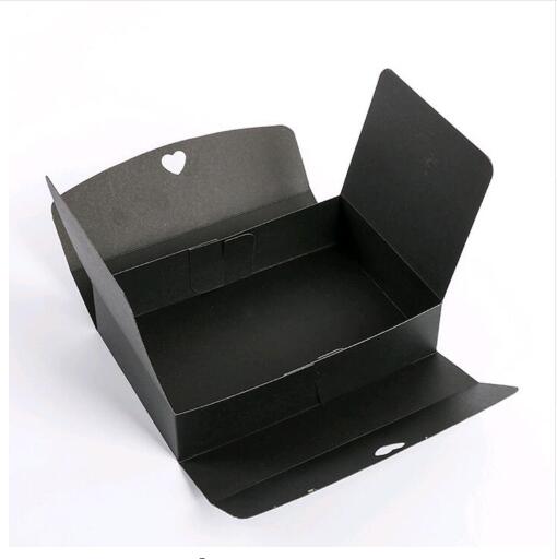 20pcs Brown Kraft Cardboard Boxes Large Gift Packaging Paper Box With Ribbon