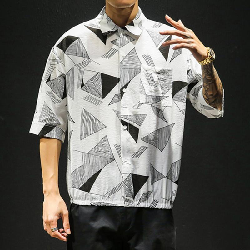 Men's Harajuku Shirts New Style Streetwear Geometric Patchwork Retro Short Sleeve Shirt Comfortable Printed Shirt camisas hombre, Beige
Men's Harajuku Shirts New Style Streetwear Geometric Patchwork Retro Short Sleeve Shirt Comfortable Printed Shirt camisas hombre, Beige