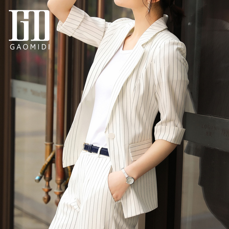 Stripe Korean Ladies Blazer White Casual Loose Suit Jacket Simple Long Sleeve Vintage Office Spring Women' Clothing MM60NXZ
Stripe Korean Ladies Blazer White Casual Loose Suit Jacket Simple Long Sleeve Vintage Office Spring Women' Clothing MM60NXZ