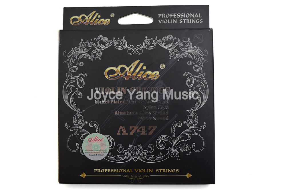 Alice A747 Professional Violin Strings Nickel-Plated High-Carbon Steel Nylon Core Silver&Aluminum Alloy Wound 1st-4th Strings
Alice A747 Professional Violin Strings Nickel-Plated High-Carbon Steel Nylon Core Silver&Aluminum Alloy Wound 1st-4th Strings