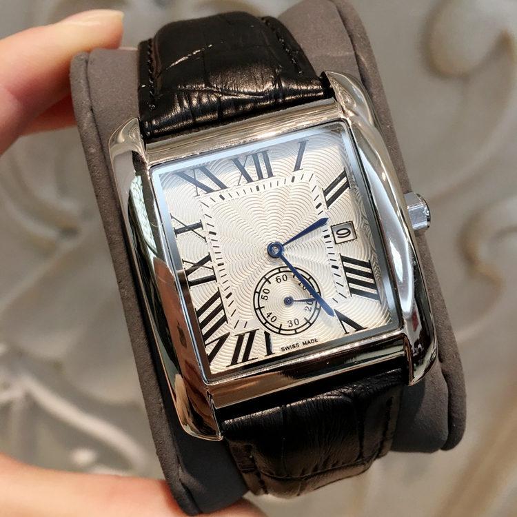 2020 TOP Fashion Luxury Man/Women black leather Watch nice designer Stainless Steel Sexy Lady Watch High Quality Quartz Clock drop shipping, Silver black : black dial small
2020 TOP Fashion Luxury Man/Women black leather Watch nice designer Stainless Steel Sexy Lady Watch High Quality Quartz Clock drop shipping, Silver black : black dial small