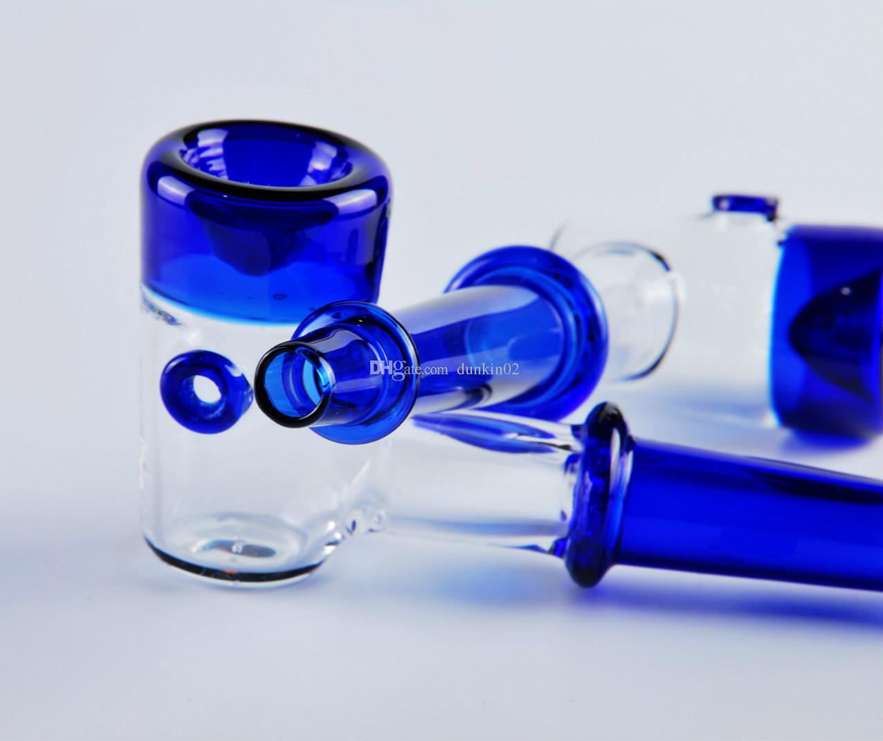 Popular blue hammer Glass pipes Heavy Wall new design handle spoon pipe bubbler smoking pipe for dry herb 12cm lenght glass oil burner pipe
Popular blue hammer Glass pipes Heavy Wall new design handle spoon pipe bubbler smoking pipe for dry herb 12cm lenght glass oil burner pipe