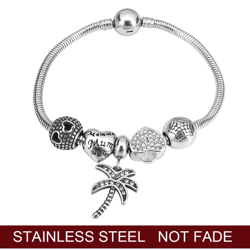 Silver Color Charm Palm Tree Bracelet For Women Women Hawaii Beach Jewelry Stainless Steel Friendship Bracelet Femme Gifts
Silver Color Charm Palm Tree Bracelet For Women Women Hawaii Beach Jewelry Stainless Steel Friendship Bracelet Femme Gifts