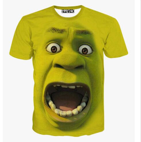 New Men's/Women's 3D Green Shrek T shirt round neck tee top Free Shipping, Black
New Men's/Women's 3D Green Shrek T shirt round neck tee top Free Shipping, Black