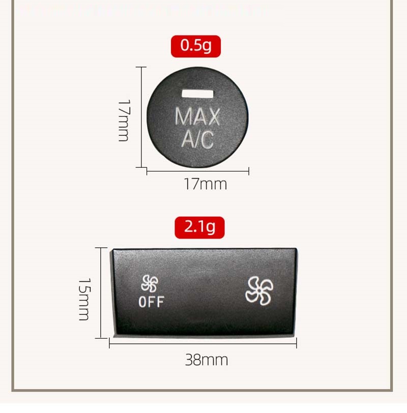 For BMW 3 Series F35 F30 Air Conditioning Panel Switch Button Central Control Switchs Gutton Knob Cover