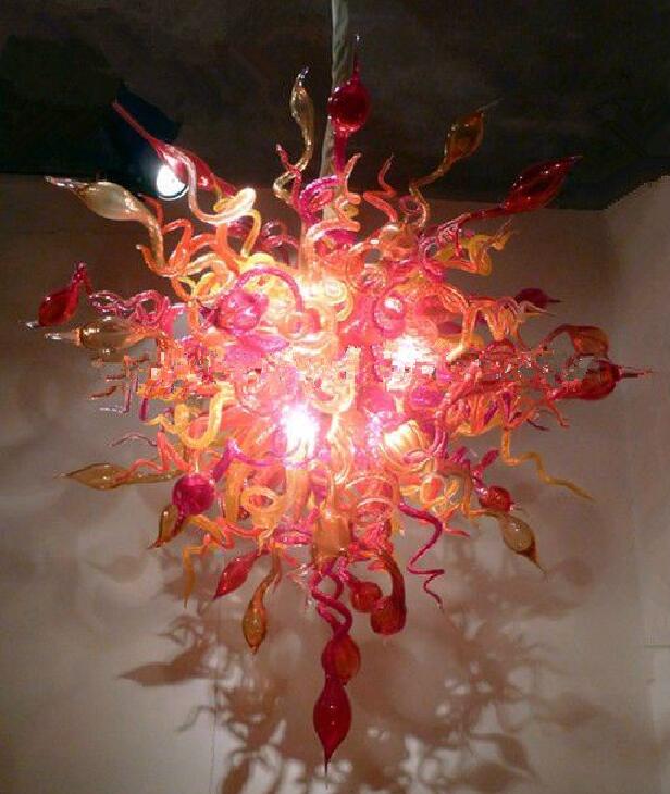 Modern Pendant Lamps Chandeliers Lights Handing Made Blown-Glass LED Chandelier Pink Glass Pendant-Light for Home Villa Living Room Art Decor
Modern Pendant Lamps Chandeliers Lights Handing Made Blown-Glass LED Chandelier Pink Glass Pendant-Light for Home Villa Living Room Art Decor