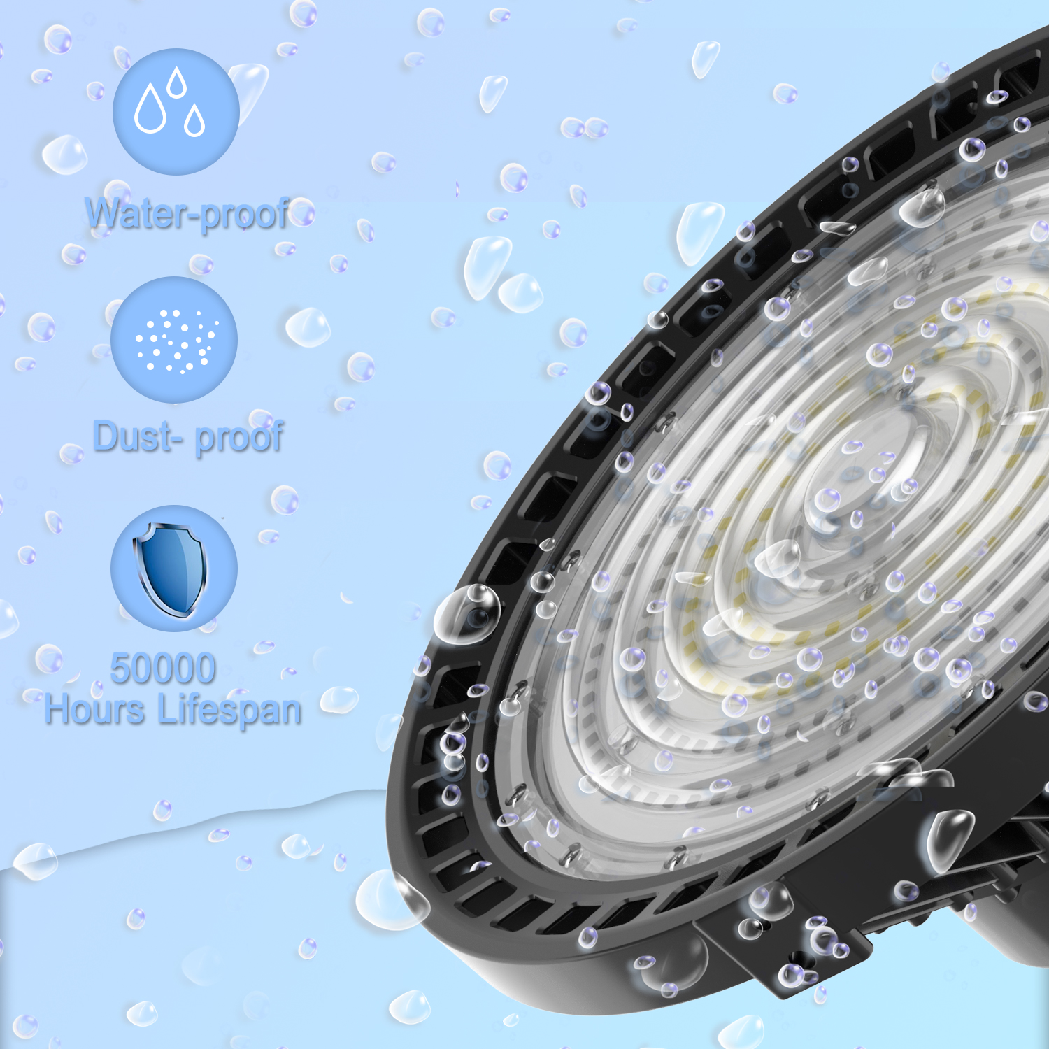 ETL UFO LED High Bay Lights Dimmable 150W 200W 240W LED Industrial Lighting warehouse exhibition lighting Lamp Highbay Light 5 Years Warranty
