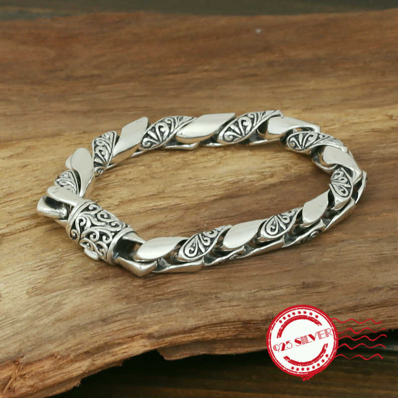 Other Bracelets S925 Sterling Silver Men's Personality Fashion Jewelry Handmade Retro Arrogance Garlands Sculpture 2021 Gift
Other Bracelets S925 Sterling Silver Men's Personality Fashion Jewelry Handmade Retro Arrogance Garlands Sculpture 2021 Gift