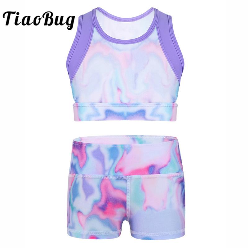 TiaoBug Summer Kids Colorful Stretchy Sleeveless Sports Dance Wear Crop Tops with Boy-cut Shorts for Girls Ballet Gymnastics
TiaoBug Summer Kids Colorful Stretchy Sleeveless Sports Dance Wear Crop Tops with Boy-cut Shorts for Girls Ballet Gymnastics